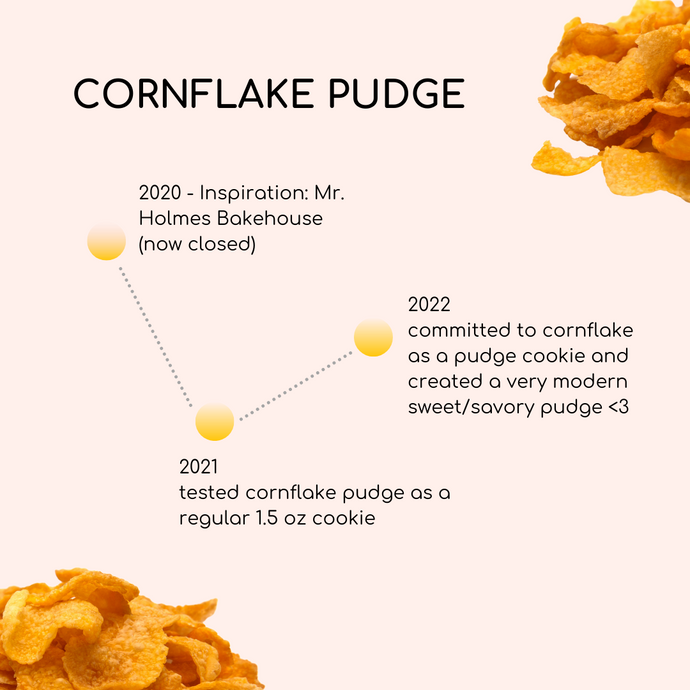 the making of cornflake pudge
